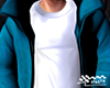 Cyan Puffer Coat