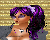 purple black with bow