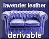 lavender leather sofa