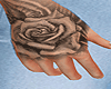 tatto flower hand