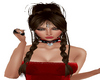 pin up braided brown