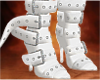 White Belted Boots