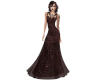 Bedazzled Gown Vamp Red