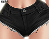 Black Denim Shorts