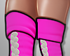 Thigh socks pink-tan