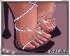 Diamond lace heels