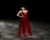 Flame red gown