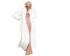 elegant white fur coat
