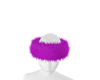 Purple fur headband