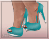 S: Blue runniz heels