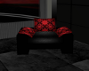 (AA)Red/Black Armchair
