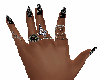 BLack Nails n Ring Hands