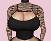 Fishnet top black