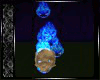 Evil Blue Fire Skull