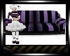 black and purple couch