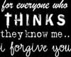 Forgive You...