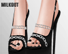 Black Chain Heels
