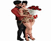 valentine pose bouquet