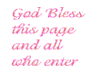 Pink God Bless This Page