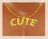 [DF] CUTE gold necklace