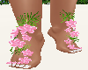 Pink Flowers Feet