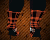 orang plaid heels