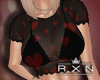 *R*Heart Top Blk/Red