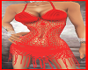 "RD" Allure Red Fishnet