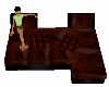 Leather anim. Chat Couch