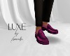 LUXE Mens Shoe Berry