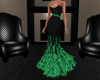 Feather Gown Green