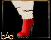 Fur Red Snowflake Boots