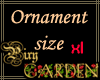 Ornament Size: XL