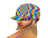 hippie hat w blonde hair