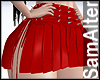 RED SKIRT PLAID SPIKES