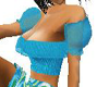 Turquoise Twist Blouse