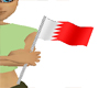 (MR)Bahrain Handhld Flag