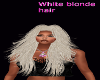 White blonde hair