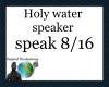 holy water - speaker P2