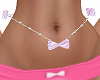 Pink Bow Belly Chain