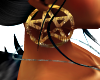 gold pentagram earrings