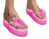 Pink Flip Flops +Tattoo