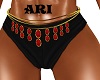red and gold hip belt