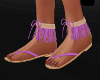 Fringed Sandals Pink