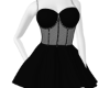 R| Corset Black Dress