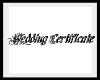 wedding certificates