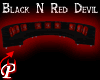 PB Black/Red Devil Sofa