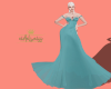 e_turquoise charm dress