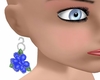 rose dk blue earings