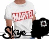 S. Tshirt Marvel White